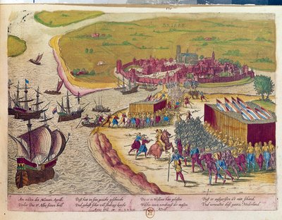 1572年のブリエルの砦の攻略 オランド17世紀のエングレービング B.N.パリ 作： Unknown artist