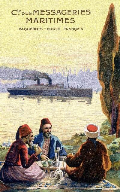 フランスの世界的な運送会社の段ボール。 作： Unknown artist