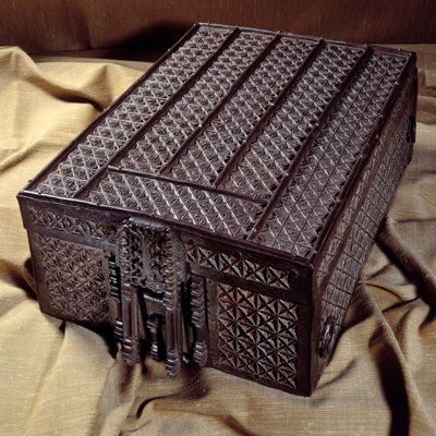 1527年のアミアン条約を収録したカセットが馬の運搬に使われる（シャルル5世に対するヘンリー8世とフランソワ1世の同盟）。パリ、国立公文書館 作： Unknown artist