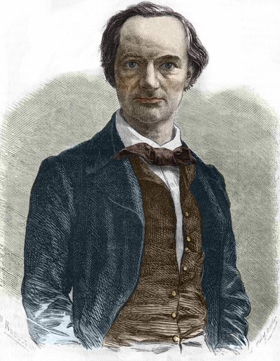 シャルル・ボードレール（1821-1867）：フランスの作家。 作： Unknown artist