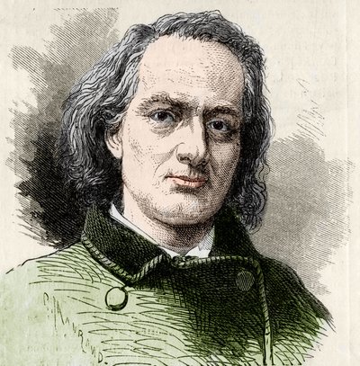 Charles Baudelaire (1821-1867) Carjatの写真の後、フランスの作家。 作： Unknown artist