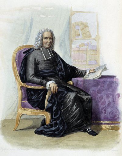 Charles Rollin (1661-1741), Ed.の作家・歴史家。Mennechet, "Le Plutarque francais" (英語) 作： Unknown artist