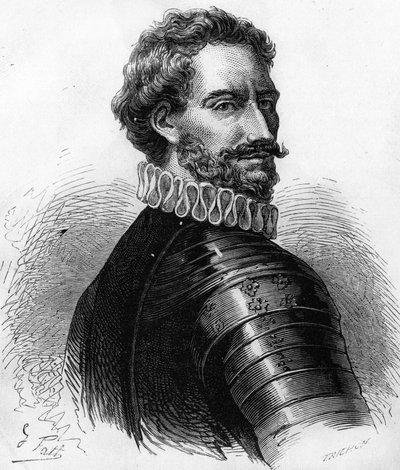 シャルル・ド・モンペンシエ（1490-1527）、ブルボン公爵、フランスのコネタブル。19世紀のエングレーヴィング。 作： Unknown artist