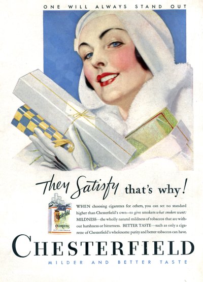 シガレット・チェスターフィールド 作： Unknown Artist