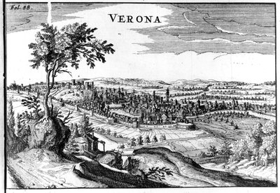 Verona 16thのシティマップ。 作： Unknown artist
