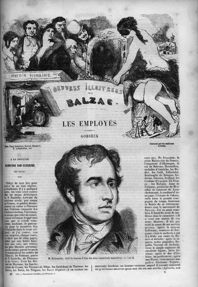 小説「Les Employes」の表紙 作： Unknown artist