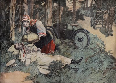 ロシア大公ジョージ・アレクサンドロヴィッチ（1871-1899）の死、アッバス・トゥマン（コーカサス）（George Aleksandrovich of Russia）のエングレーヴィング、1899年の「Le-Pelerin」より 作： Unknown artist