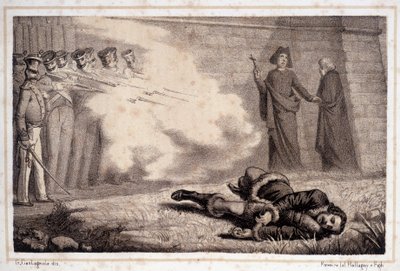 ムラートの死(1767 - 1815) - "イタリアの歴史 "にて 作： Unknown artist