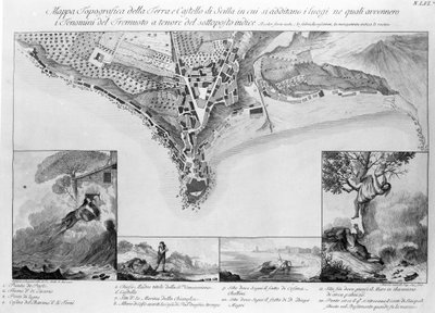 1783年にScilla（イタリア）で発生した地震。 作： Unknown artist