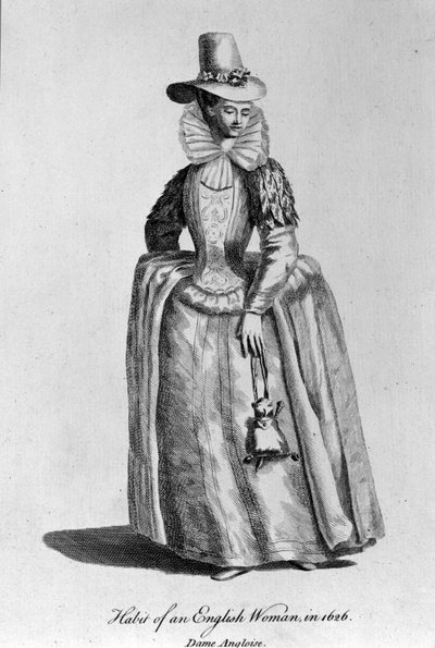 1626年のイギリス人女性。 作： Unknown artist