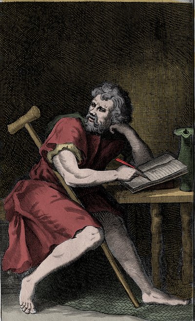 エピクテート - EPICTETUS ギリシャのストア派哲学者 作： Unknown artist