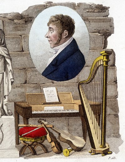 Etienne Mehul、フランスの作曲家・オルガン奏者（1763-1817）。 作： Unknown artist