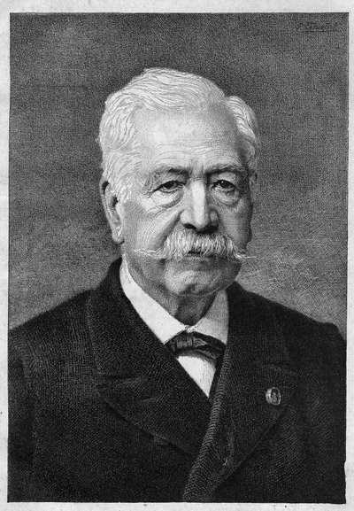 フェルディナン・ドゥ・レセップス（1805-1894）フランスの外交官、行政官。 作： Unknown artist