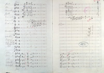 ミハイル・グリンカ作曲「アラゴネーズの主題による華麗なカプリッチョ」（スペイン序曲第1番）の1ページ目 作： Unknown artist