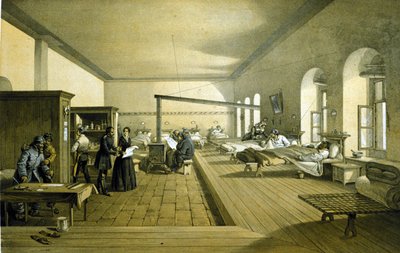 フローレンス・ナイチンゲール（1820～1910）1855年頃、トルコのスクタリの病院にて 作： Unknown artist