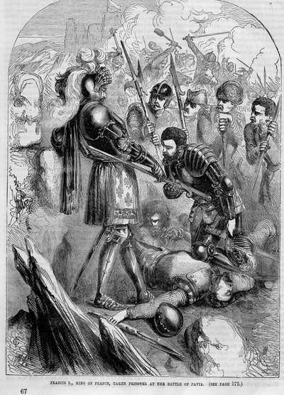 パヴィアの戦いで捕虜となったフランソワ1世（1525年 作： Unknown artist