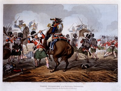 ワーテルローのフランス軍兵士（Edward Orme著、Fry画、ロンドン 作： Unknown artist