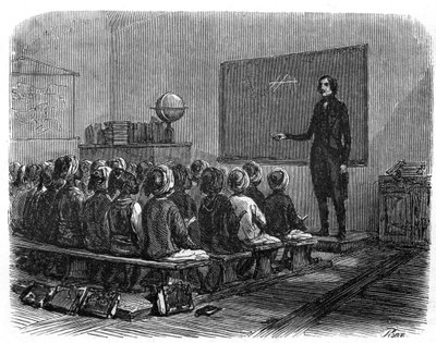 1840年、アルジェリアにフランス人学校を設立。 作： Unknown artist