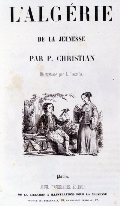 P.Christian著「青春のアルジェリア」の巻頭言 作： Unknown artist