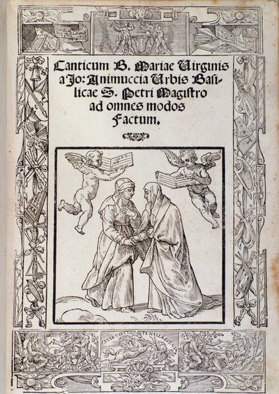 GiovanniAnimucciaによる「Canticleofthe BlessedVirginMary」の楽譜の最前線 作： Unknown artist