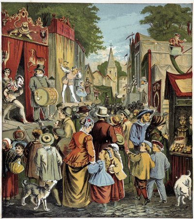 Fête caraine.19世紀の子供の本のイラスト。 作： Unknown artist