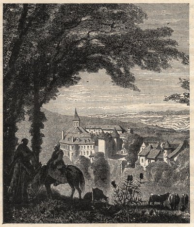 ガルジレス・ダンピエール (Gargilesse Dampierre) - Indre - France - "PATRIE" の刻印 - DESCRIPTION PECTURESSE DE LA FRANCE EN 6 VOLUES BY LUCIEN HUARD - 19世紀末 作： Unknown artist