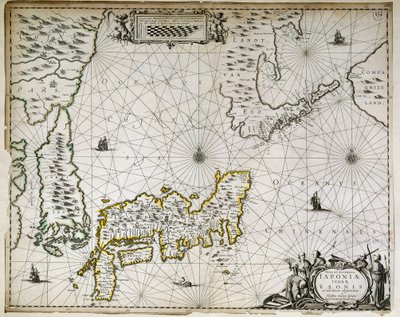 日本、韓国、華南の地理的な地図 作： Unknown artist