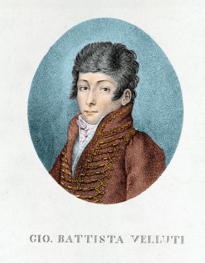 ジョヴァンニ・バティスタ・ヴェルーティ（1781-1861）、最後のオペラの去勢者。 作： Unknown artist
