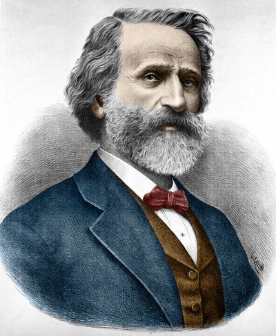 ジュゼッペ・ヴェルディ（1813-1901）、イタリアの作曲家。 作： Unknown artist