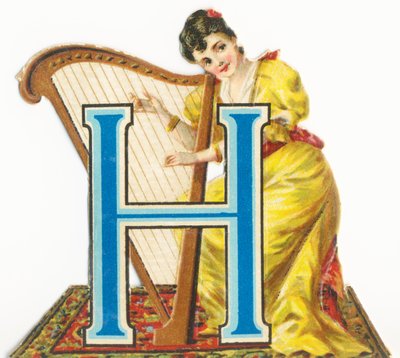 H：ハープ奏者 作： Unknown artist