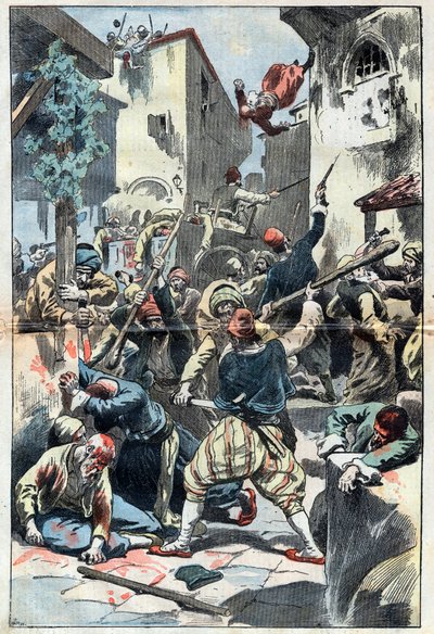 Hamidian massacres：コンスタンティノープルでのアルメニア人虐殺事件 作： Unknown artist