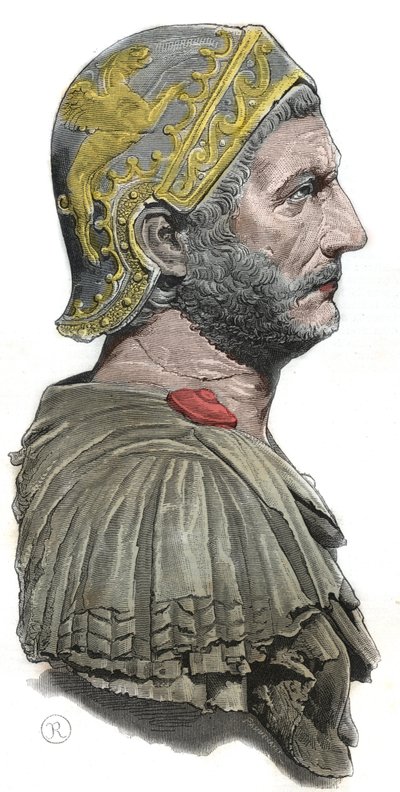 ハンニバル - カルタゴニアの将軍であり政治家であったハンニバル（アンニバル・バルカ）の肖像（紀元前247～183年頃 作： Unknown artist