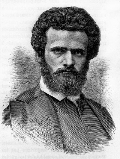 アンリ・レグノー（1843-1871）、フランスの画家。H.Martinの「Histoire de France」に掲載された19世紀末のエングレーヴィング。 作： Unknown artist