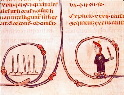 カノン法の歴史。「ローマ・カトリック教会の法律と正典を規定した1140年の "Decret de Gratien"（"Concordia discordantium canonum "または "Decretum Gratiani"）から抜粋したミニチュア。13世紀 ラオン 作： Unknown artist