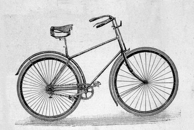 中空のゴム製自転車モデル。 作： Unknown artist