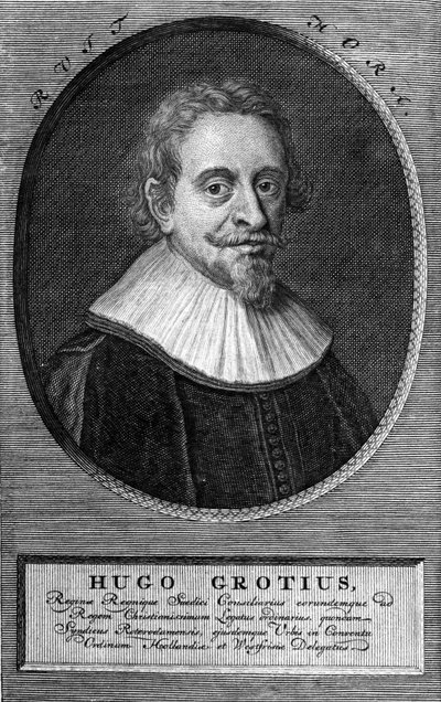 Hugo Grotius (1583-1645) (Huig de Groot)、オランダの弁護士、外交官。 作： Unknown artist