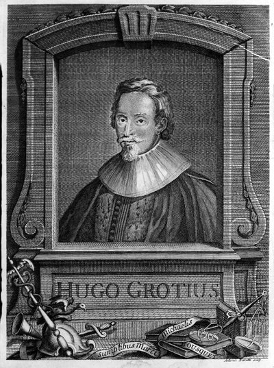 Hugo Grotius (1583-1645) (Huig de Groot)、オランダの弁護士、外交官。 作： Unknown artist