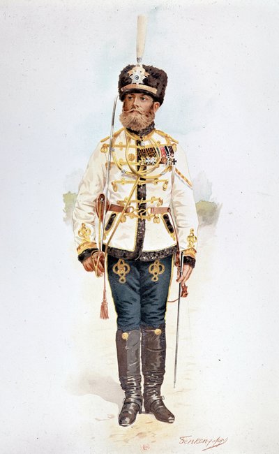 ニコライ2世時代のロシア軍のフサード 作： Unknown artist