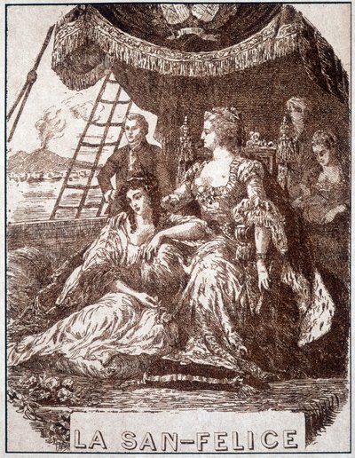 アレクサンドル・デュマ父による「ラ・サン・フェリーチェ」のイラスト。Ed.A. Le Vasseur, Paris. 作： Unknown artist