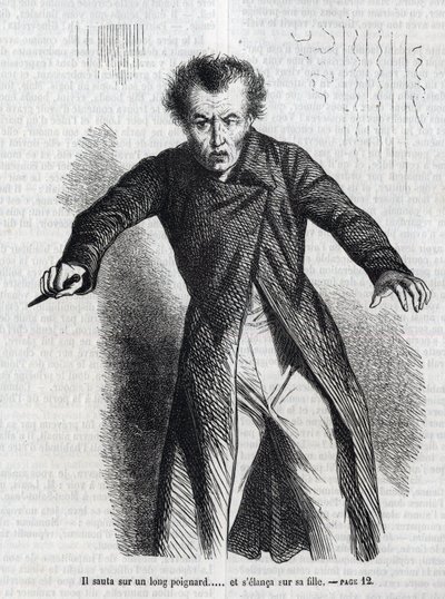 Honore de Balzac（1799-1850）の小説「La Vendetta」の挿絵。 作： Unknown artist