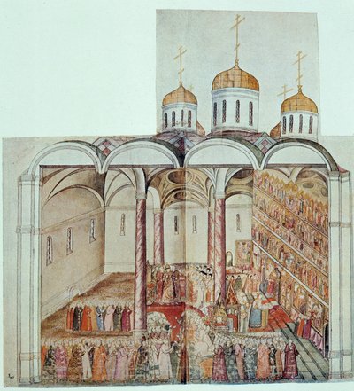 ロシアのツァーリ、ミヒャエル3世の就任（ミヒャエル・ロマノフ 作： Unknown artist