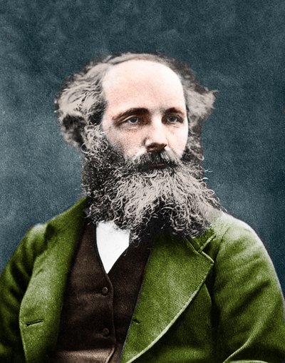 ジェームス・クラーク・マクスウェル（1831-1879）。スコットランドの物理学者、1875年頃。 作： Unknown artist