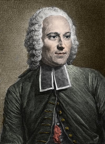Jean-Antoine Nollet (1700-1770), フランスの実験物理学者・聖職者 - Abbeの肖像 Jean Antoine Nollet (1700-1770), フランスの物理学者 作： Unknown artist