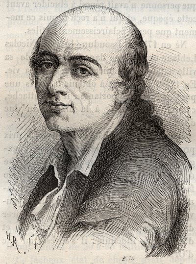 Jean-Claude Delametherie (Jean Claude la metherie) (1743-1817) フランスの博物学者、鉱物学者、古生物学者。 作： Unknown artist