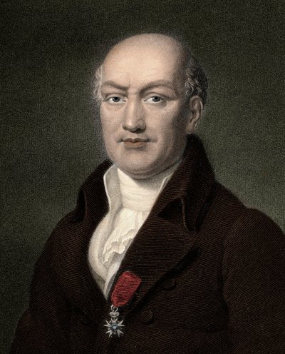 Jean Baptiste (Jean-Baptiste) Joseph Delambre 1749-1822 - engraving - 19世紀 作： Unknown artist