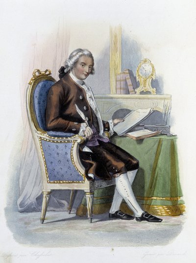Jean Baptiste Louis Gresset (1709-1777) in Ed. Mennechet, "Le Plutarque francais. 作： Unknown artist