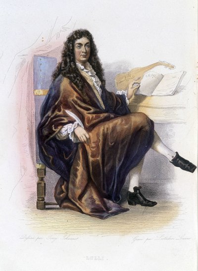 ジャン・バティスト・リュリ（ジョヴァンニ・バッティスタ・リュリ）（1632-1687）-『Le Plutarque francais』編。Mennechet 作： Unknown artist
