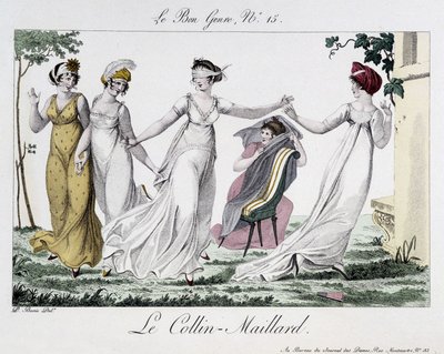 Jeu du Colin-Maillard (Colin Maillard) - in "Le Bon genre", n¡14, early 19th century 作： Unknown artist