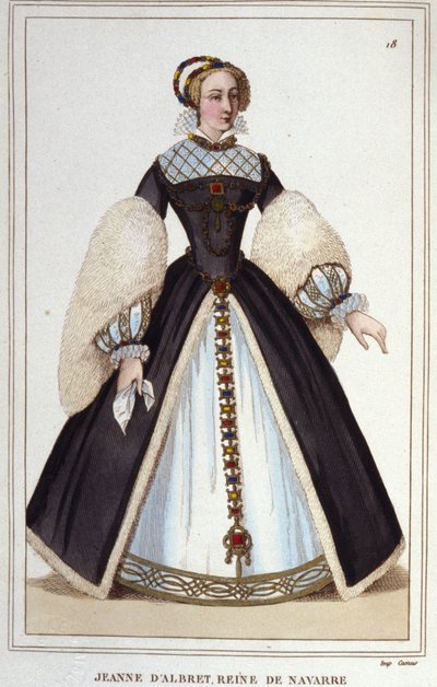 Joan of Albret (1528-1572) 1555年から1572年までナバラの女王。 作： Unknown artist