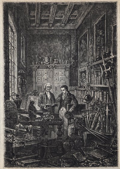 Jonathan Oldenbuck - (The Saint of the Saints of the Antiquary) - 19世紀に書かれた小説「The Antiquary」の挿絵。 作： Unknown artist